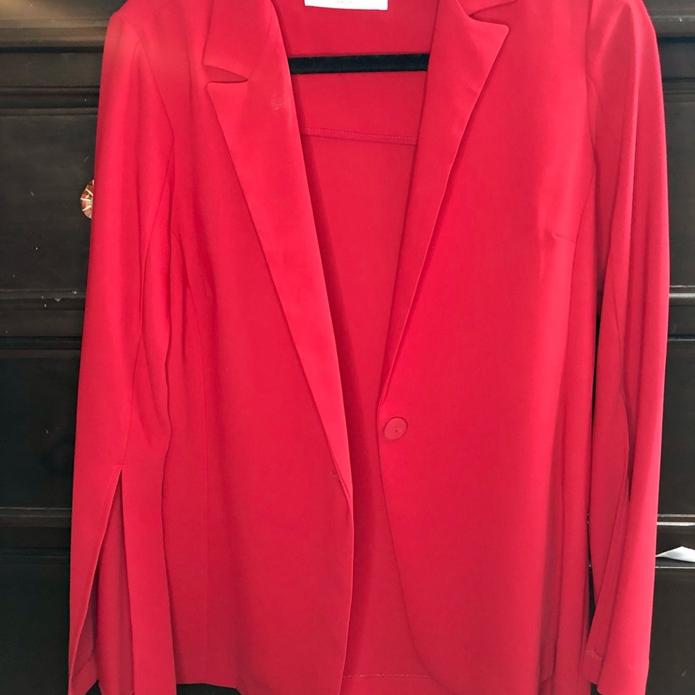 Amanda Uprichard Red Blazer